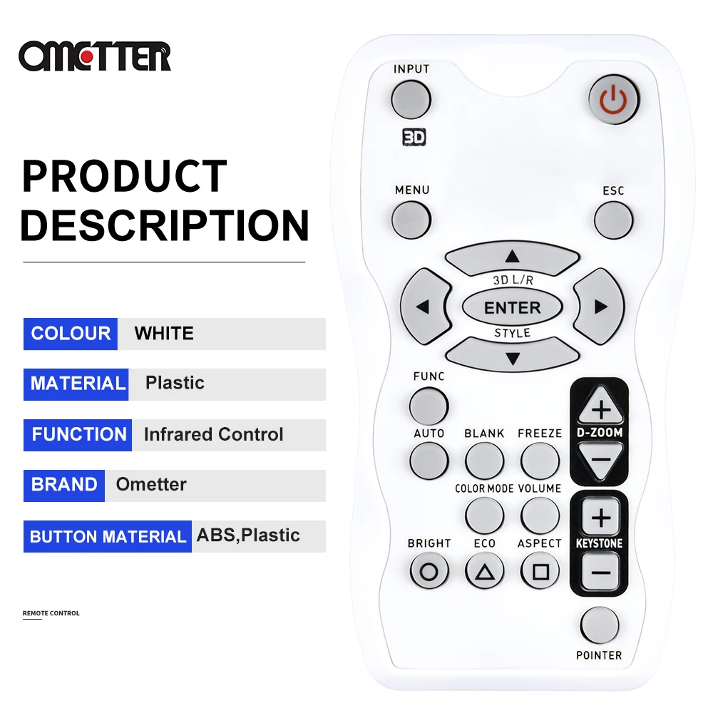 Nuovo YT-100 di YT-120 adatto a telecomando del proiettore Casio XJ-M130 XJ-M140 XJ-M150 XJ-M230 XJ-M240