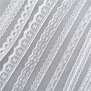 الافريقية الدانتيل الشريط الزفاف المنسوجة فرقة DIY الملابس هدية التفاف الأبيض 38 نوعا من الألوان 10 ياردات أعلى 10 مبيعات الدانتيل لمفرش المائدة - No9