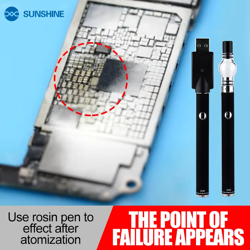 Imagem -03 - Atomizador de Breu para Reparo Detector de Curto-circuito para Placa-mãe Pulverizador Adaptador de Breu Caneta de Fluxo Ferramenta de Reparo Não Exige Ferro de Solda