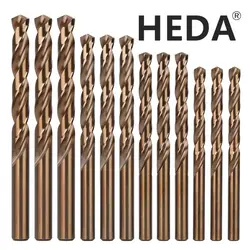 HSS M35 5%Cobalt Twist Drill Bits 1.0-13mm Straight Shank Hole Saw For Stainless Steel Aluminum Iron Wood Plactic Metal Drilling