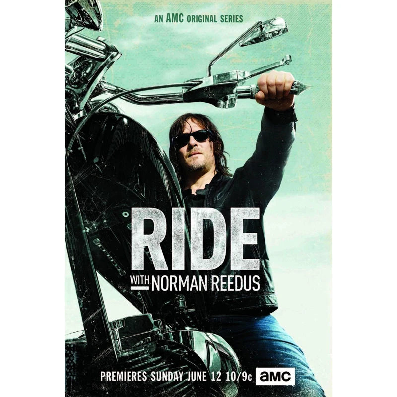 D0783 Ride With Norman Reedus Tv Series Silk Fabric Poster Art Decor Indoor Painting Gift