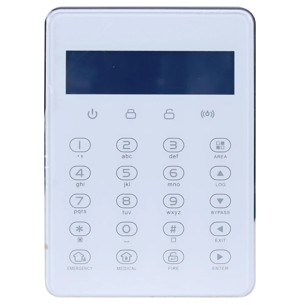 

FC-7668Pro LCD Display Wired Touch keypad Compatible With FC-7668Pro TCP IP GSM Home Alarm System