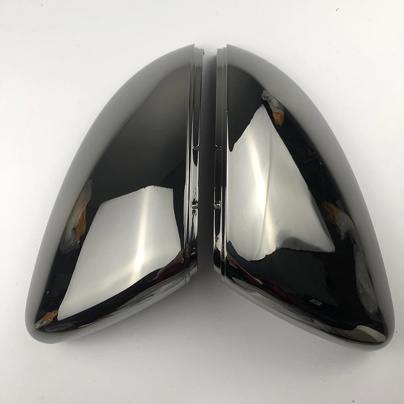 

Side Case Door Wing Cap For VW Golf 7 R mk7 7.5 gti Tungsten steel black Side Mirror Cover