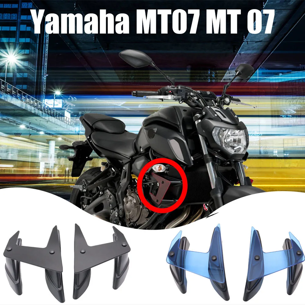 

NEW Motorcycle Side Downforce Naked Spoilers Fixed Winglet Fairing Wing Deflectors For Yamaha MT-07 MT07 MT 07 2018 2019 2020