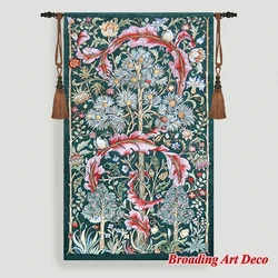 William Morris Summer Quince Tapestry Wall Hanging Jacquard Weave Gobelin Home Textile Decoration Cotton 100% Big Size 140x86cm