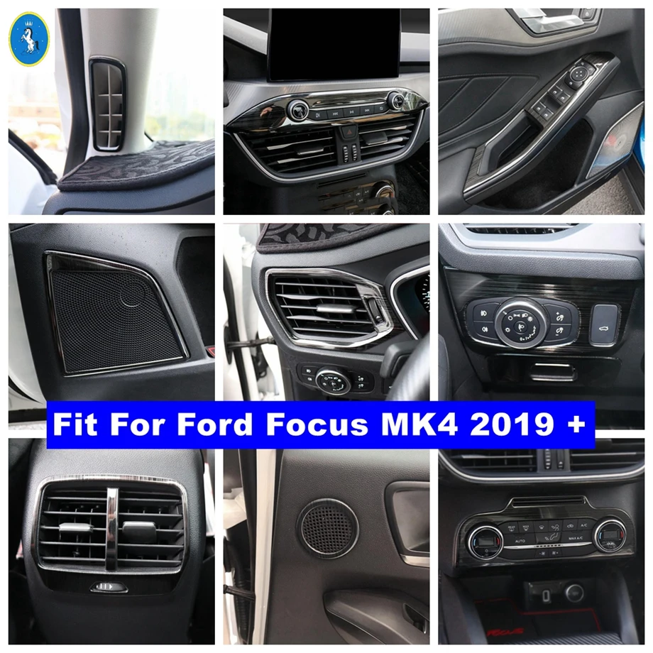 

Auto Door Speaker / Window Lift / Air AC Outlet Vent / Storage Box Panel Cover Trim Accessories For Ford Focus MK4 2019 - 2022