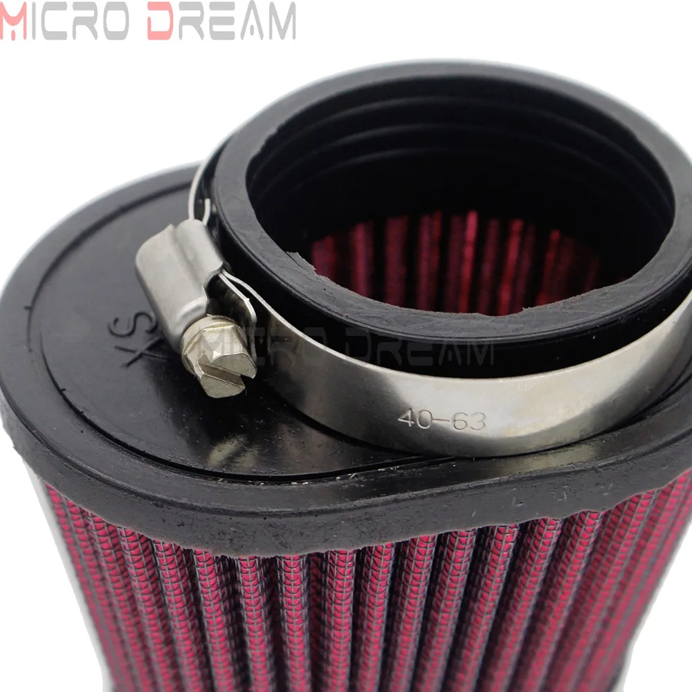 Cafe Racer 48mm 52mm Air Cleaner Oval Pod Filter Universal For Harley  Honda Yamaha Kawasaki Suzuki CB CX500 Bobber Air Filter