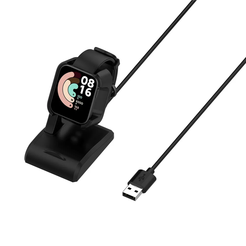 كابل USB بطول 1 متر مع بيانات شحن مغناطيسية لساعة Xiaomi Mi Watch Lite/ لملحقات محول الطاقة لشاحن ساعة Redmi