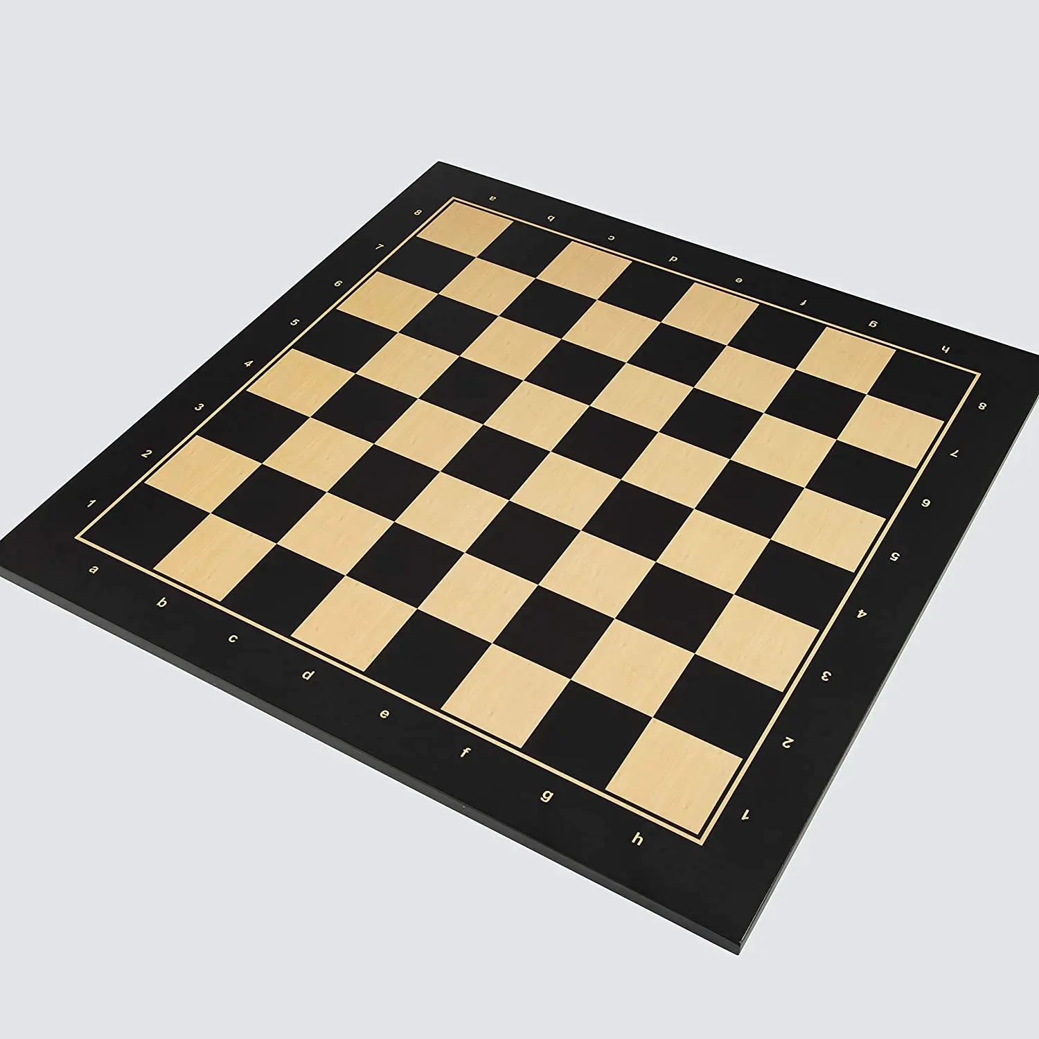 LaModaHome Star Mega Size Black Unscratchable Polished Chess Board for Adults and Kids, Cognitive Development, Family Nights, fr