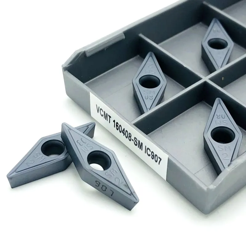VCMT160404 SM IC907 IC908 di Utensili In Metallo Duro CNC Strumento Tornio Utensile Da Taglio Al Carburo Indicizzabili Utensili di Tornitura In Metallo VCMT 160408