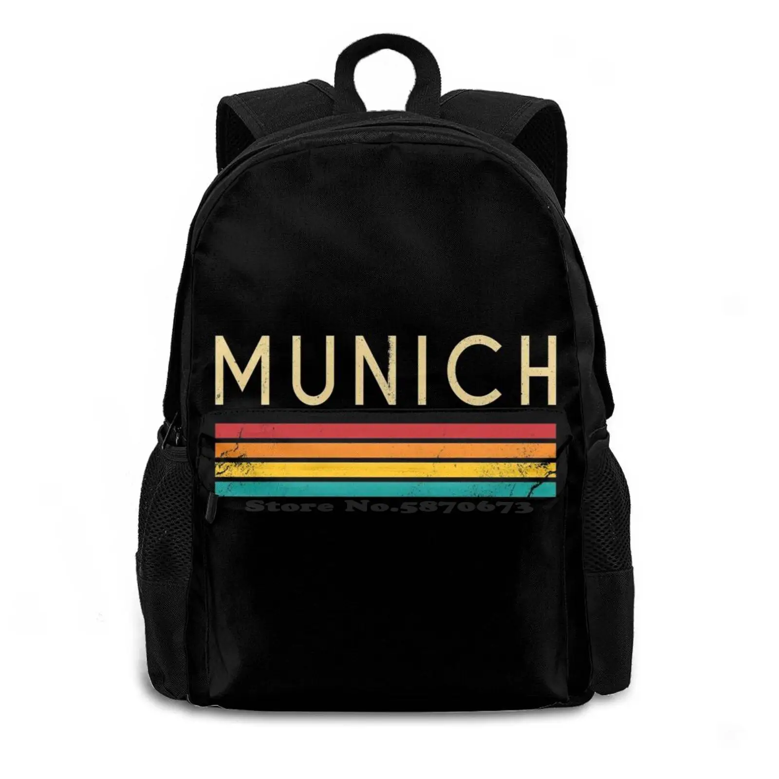 Retro Vintage City Name Souvenir Women Men Teens Laptop Travel School Bags Germany Retro Vintage Vacation Souvenir Memento