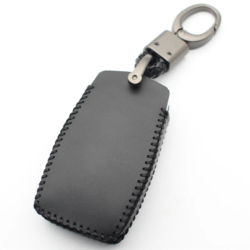 FLYBETTER Genuine Leather 4Button Smart Key Case Cover For Hyundai Genesis/G70/G80/G90/EQ900  L699