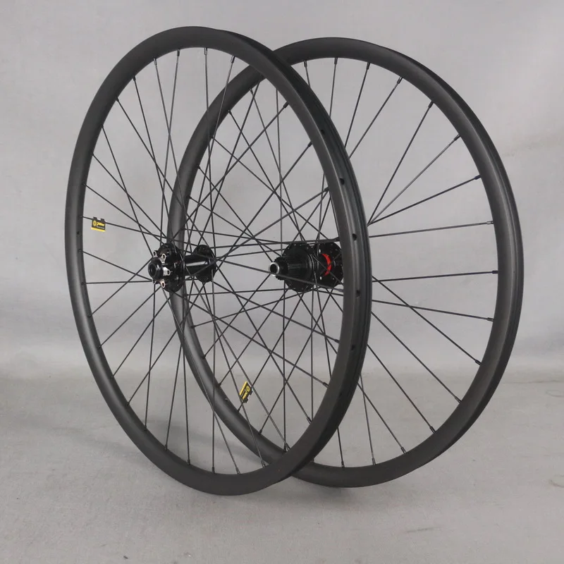 29er MTB XC Wheelset Depth 30mm Hookless Width 25mm Tubeless UD Matte Rim With BOOST D791SB-B15/D902SB-B12 6 Bolt Hub