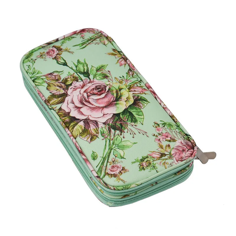 

Crochet Hook Case Zipper Bags Organizer Portable Travel Crochet Storage Bag