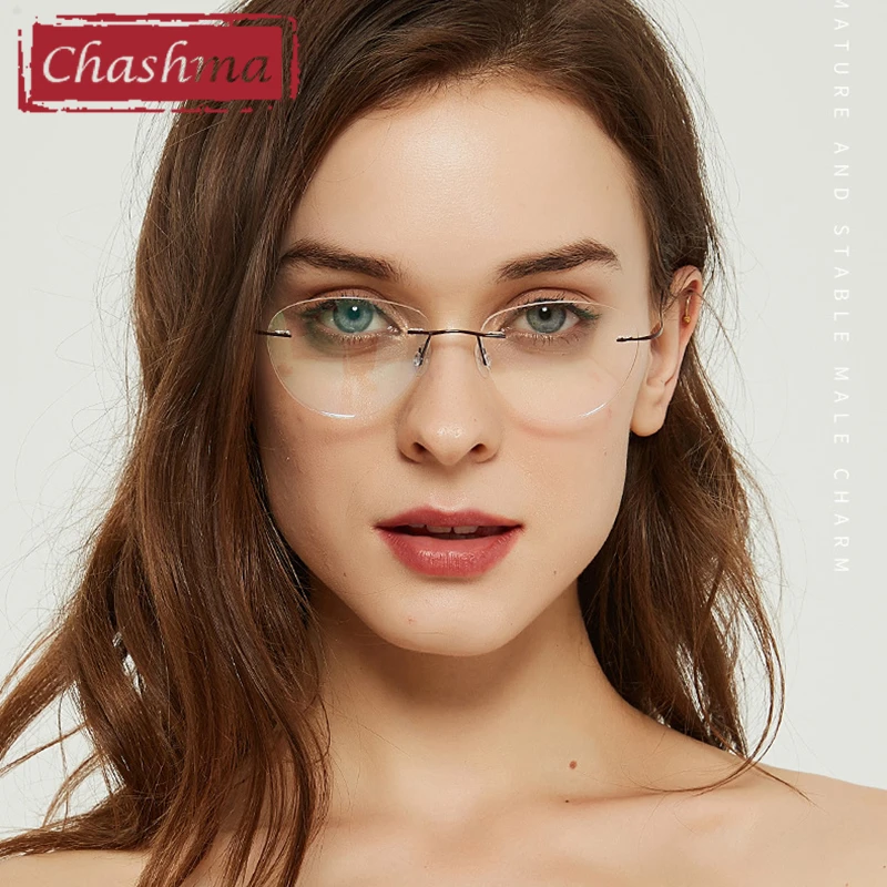 Titanium Prescription Glasses Ultra Light Eyewear Optical Glasses Frame for Male and Female Clear Lenses