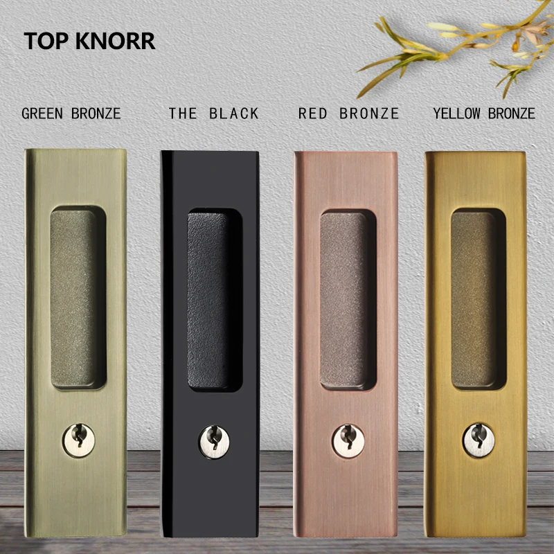 Invisible Door Lock Balcony Wooden Sliding Door Lock With Key Kitchen Bedroom Sliding Door Sliding Door Built-in Hook Lock