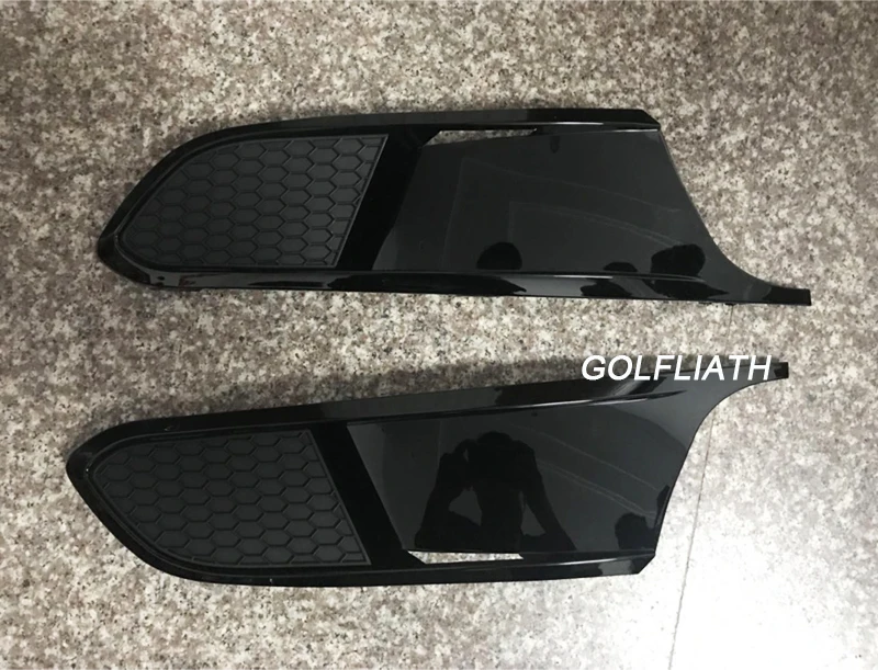 GOLFLIATH honeycomb front bumper grille side fog light grill meshed lower grill for VW Volkswagen Jetta MK6 2012-2014