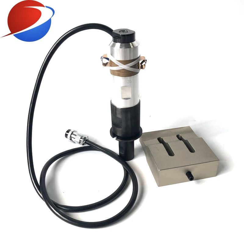 20K 2000W High Power Ultrasonic Welding Transducer/Converter/Sensor For Mask Sealing Machine 110x20mm Horn