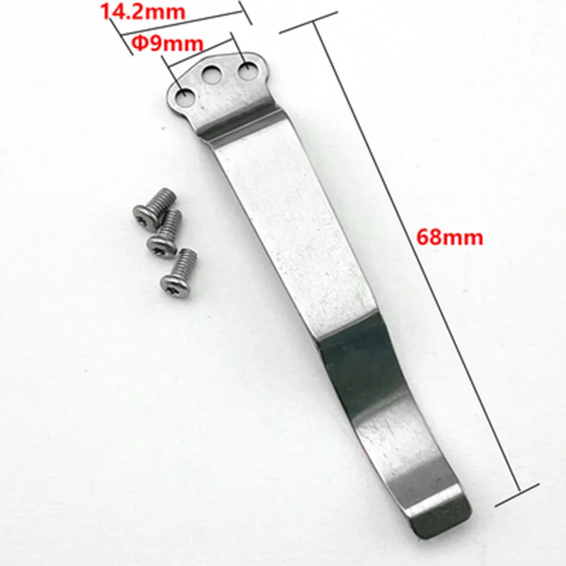 Nieuwe Rvs Back Clip Voor Diy Vouwen Zakmes Tool Diy Accessoires Terug Clip Custom Zakmes Terug Clip houder