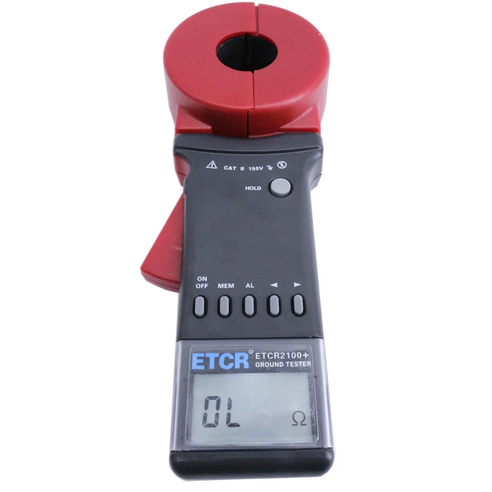 ETCR 2100+ Clamp Earth Resistance Tester,CT Size:32mm,Measurement of Earth Resistance,Loop Resistance,Data Storage: 99 Sets.