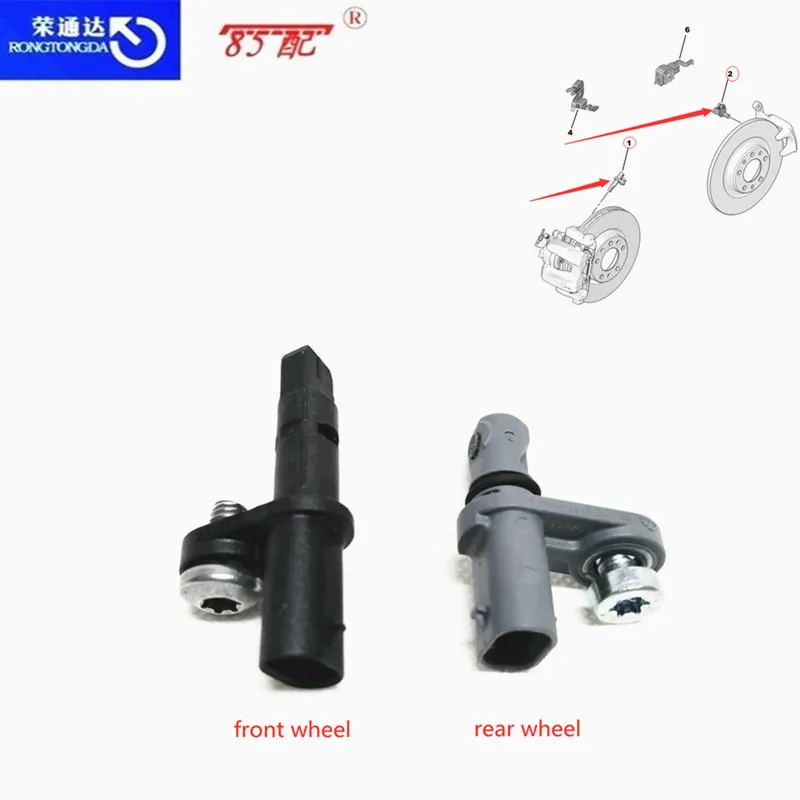 

ABS front and rear wheel sensor OEM and applicable models 9810961080/9810728280 5008/308/3008/Partner/508SW C5 AIRCR