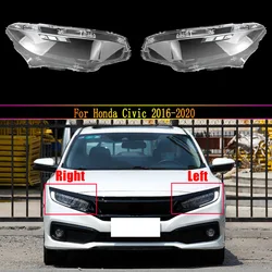 Headlight Lens For Honda Civic 2016 2017 2018 2019 2020 Headlamp Cover Replacement Front Car Light Auto Shell