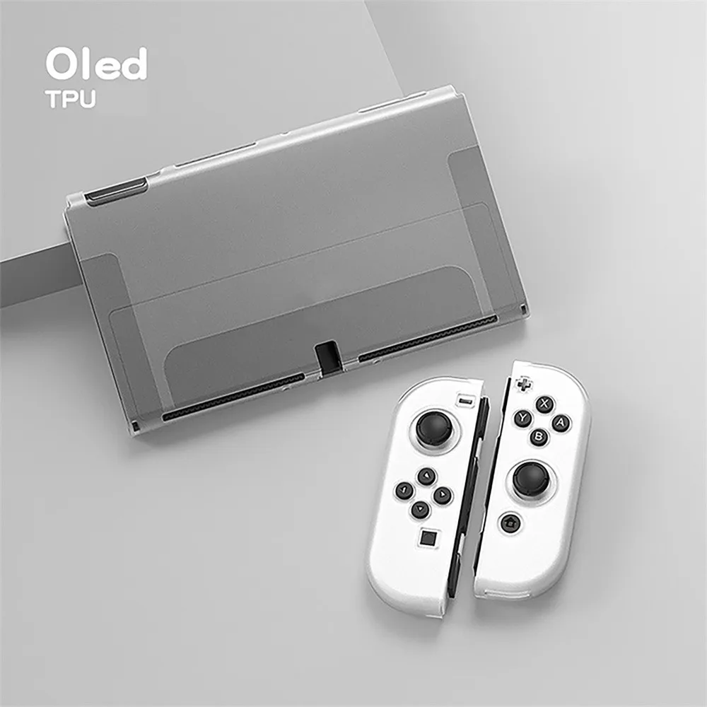 Matte TPU Protective Sleeve Protective Case Anti-Dust Shell for Switch OLED