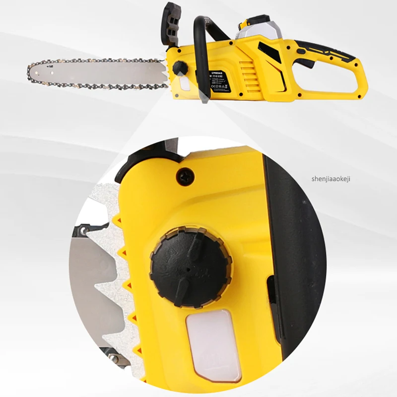 1PC 40V Lithium Battery Rechargeable Chain Saw Automatic Fuel Injection Handheld Electric Saw For Garden Home School Lumberjack