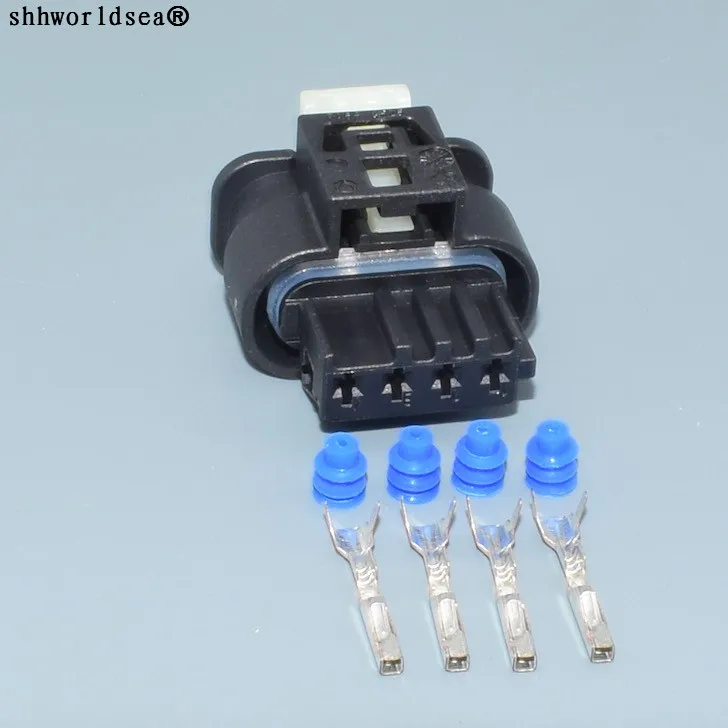 shhworldsea 4pin 1.2mm Auto Electri wire harness plastic plug connector 7549032-02 for bmw