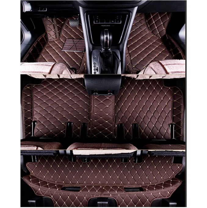 Custom special car floor mats + trunk mat for Nissan Serena C27 7 seats 2018 waterproof car carpets for Serena 2019