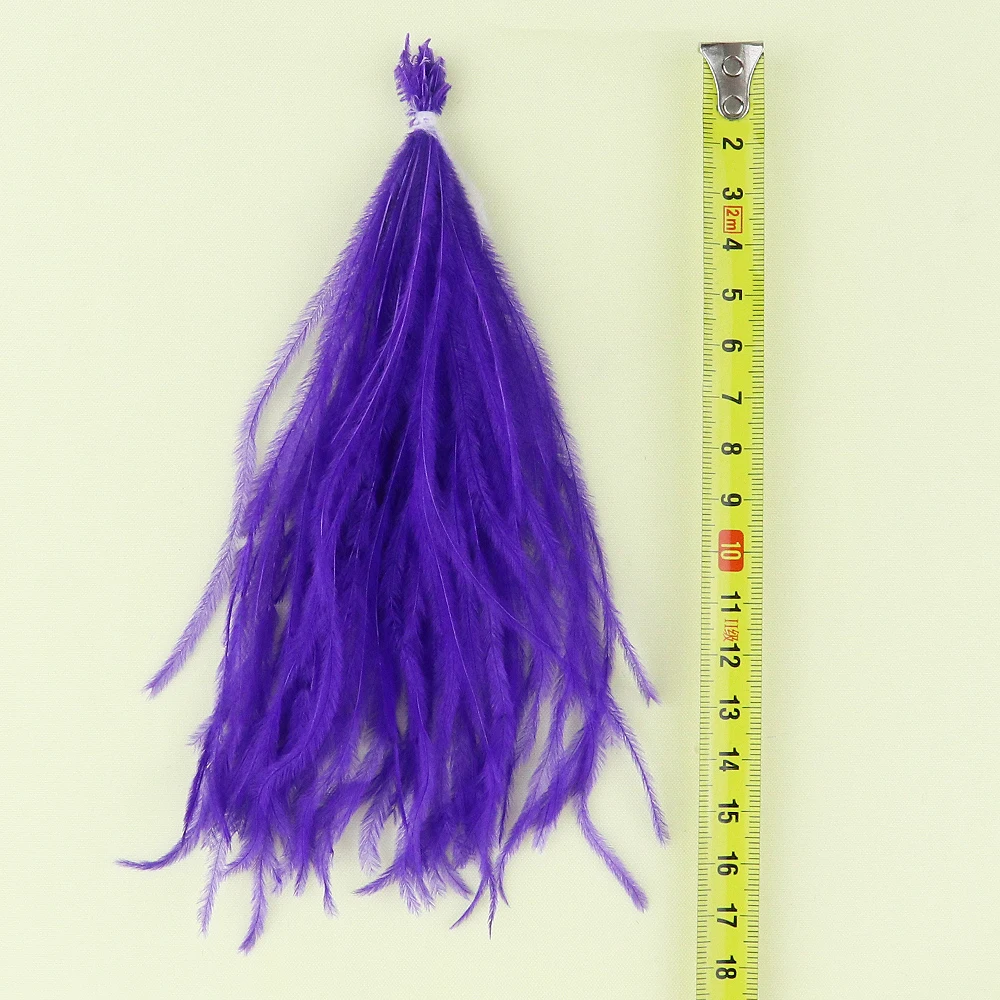 1 Bundle Ostrich Feathers Filament String Dyed Colorful 10-15/15-18 CM Fluffy Plumes For Clothes Bag Decor Sewing Crafts