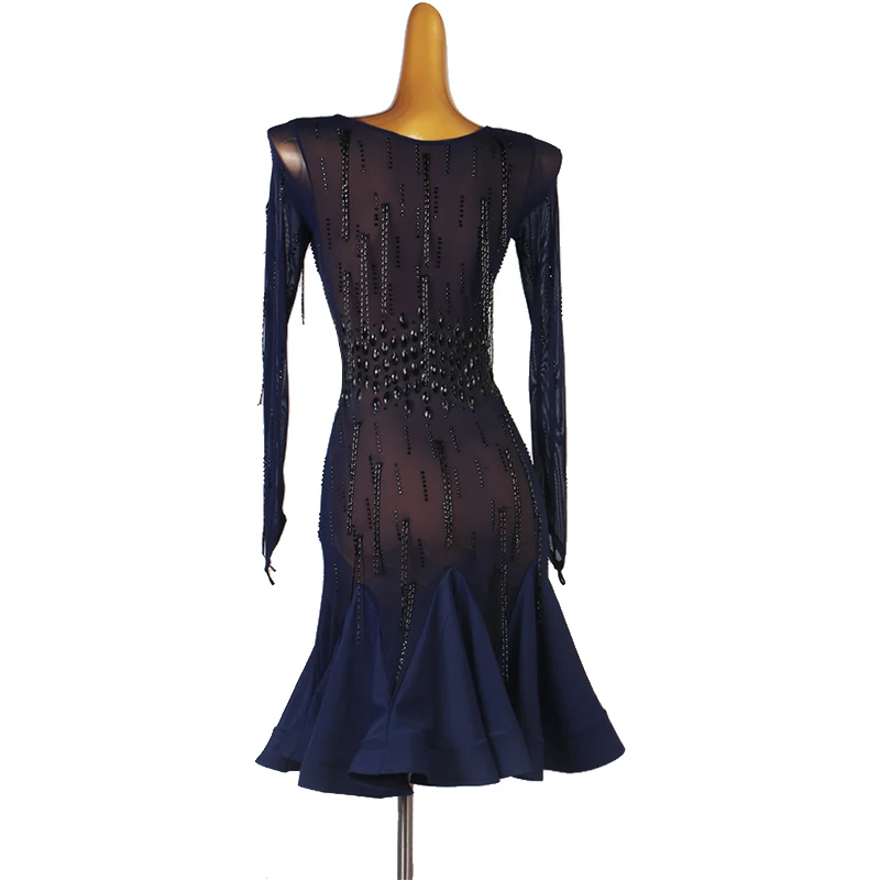 Latin Dance Kleidung Frauen Party Kleider Wettbewerb Anzug Leistung Kostüm Für Mädchen Sport Dancewear Praxis Ballsaal Prom