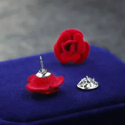 1 pcs Elegant Red Rose Flower Boutonni Brooch for Men Cute Blossom Collar Pins Suit Cloth Accessories Alloy Brooch Pin Jewelry