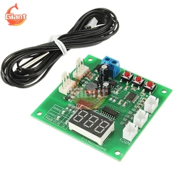 DC8-60V 2 Way 4 Wire PWM Temperature Controller PC Fan Motor Speed Controller LED Digital Thermostat With NTC 10K Probe 12V 24V