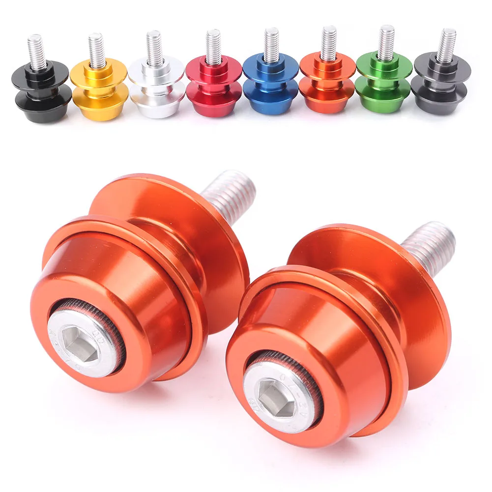 8mm CNC Aluminum Motorcycle Swingarm Spools Kit For Suzuki GSX250R GSXR600 GSXR750 GSXS750 GSXR1000 GSXS1000 GSXR1100