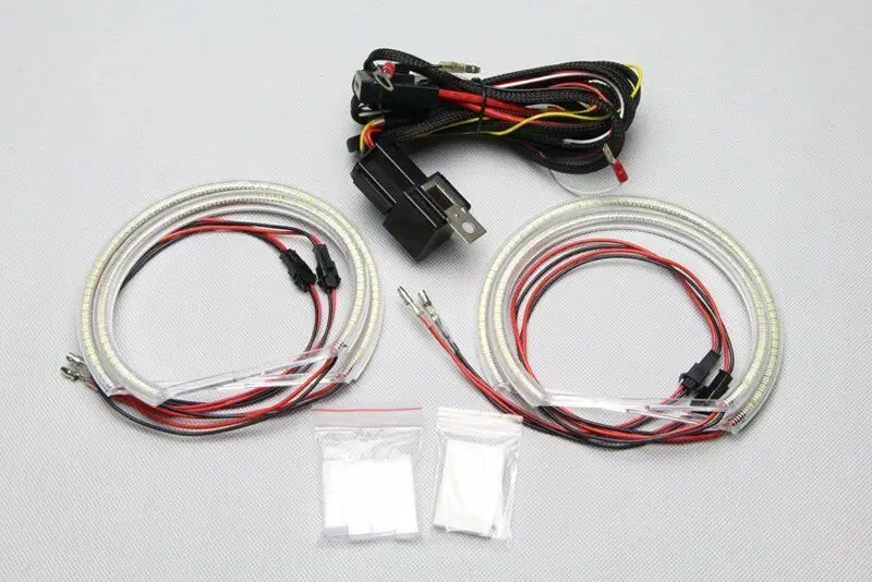 4pcs Led Angel Eyes White Halo Rings Error Free for BMW E36 E38 E39 E46 Light Kits