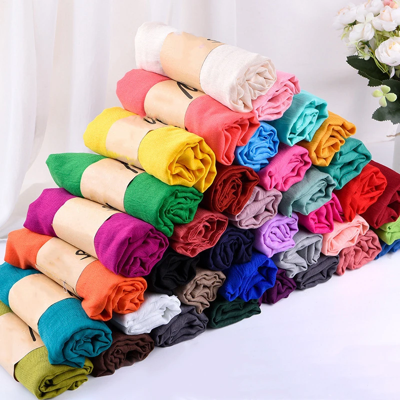 2024 Luxury Brand Women Scarf Summer Thin Scarves Shawls Wraps Soft Pashimina Female Hijab Designer Scarfs Bandana Headband Gift