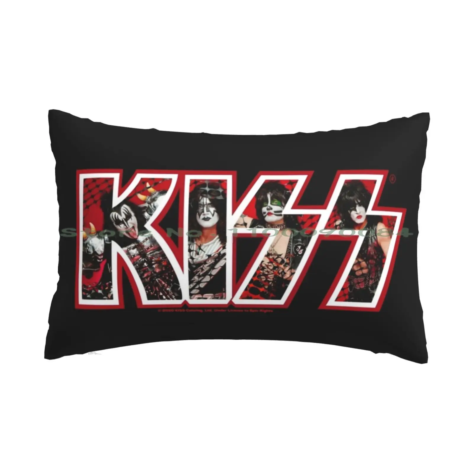 Kiss Band Photo Logo Pillow Case 20x30 50*75 Sofa Bedroom Belle Delphine Me Girly Pink Hair Pinkie Pink Style Star Famous Long