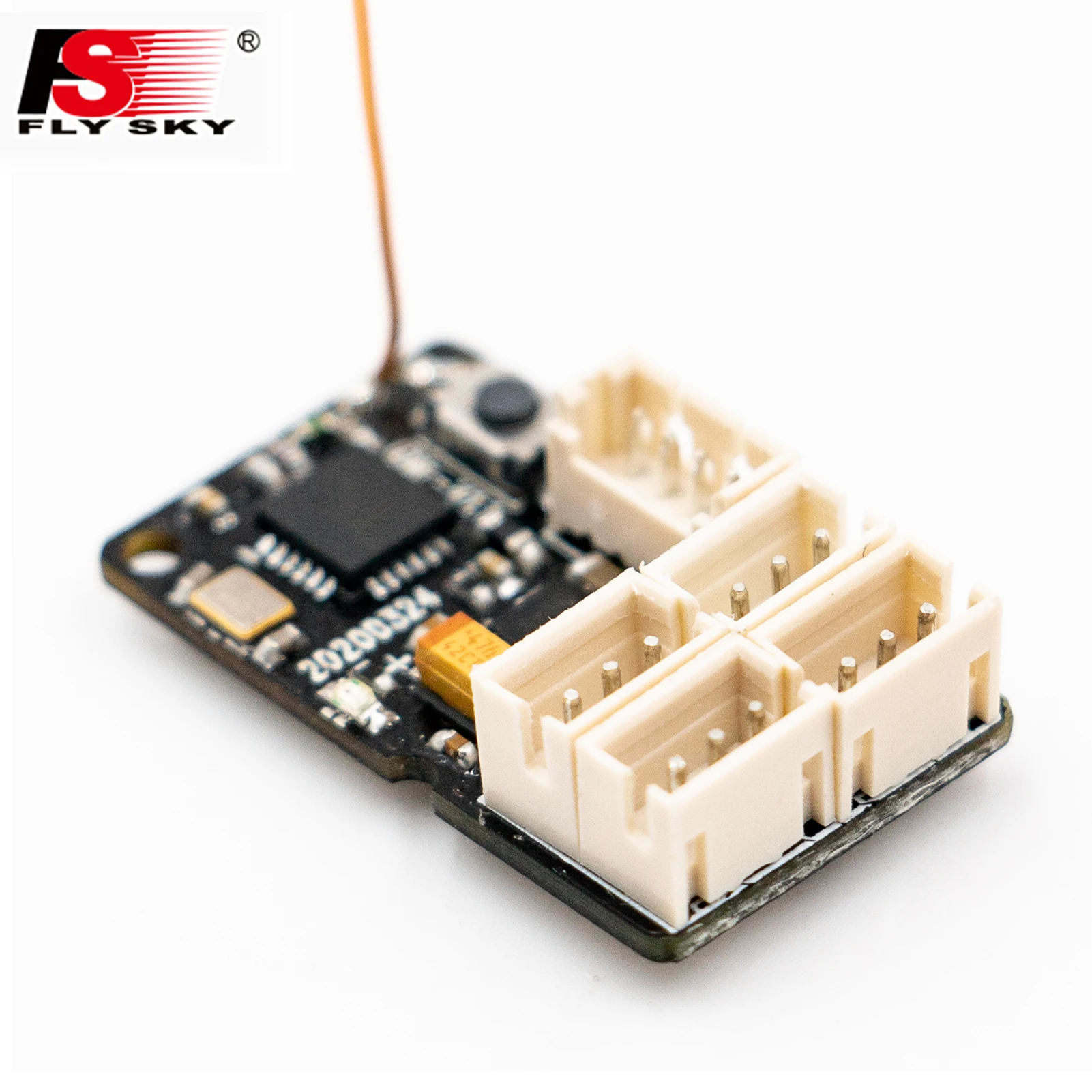 FLYSKY GMr 2.4GHz 4CH AFHDS3 Receiver PWM Output for RC Racing Vehicle Compatible with NB4/NB4 Lite Transmitters DIY Replacement