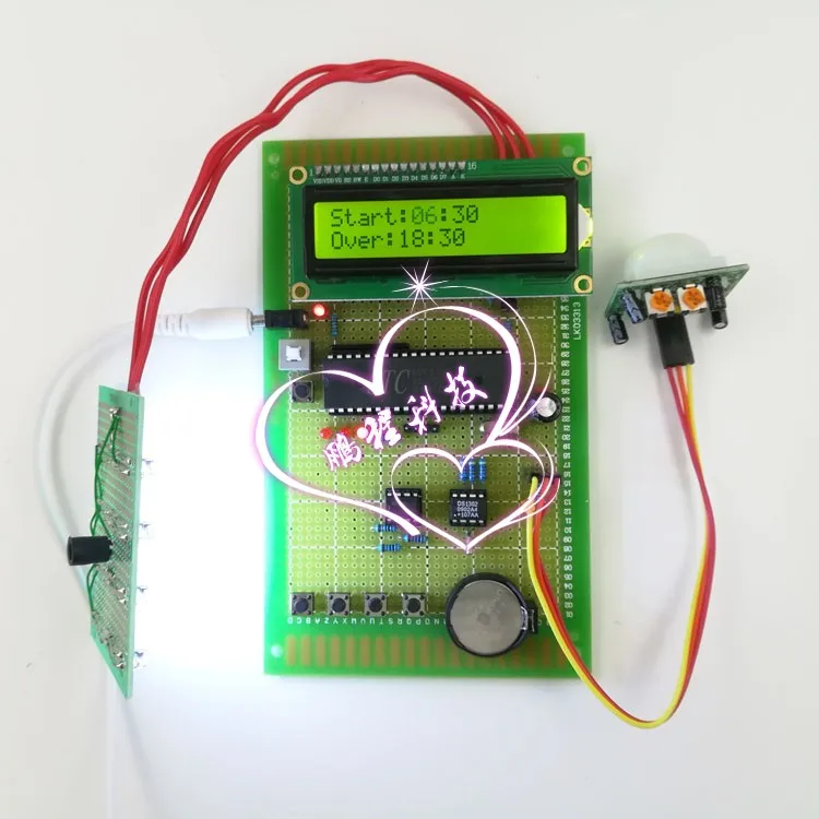 Design of intelligent street lamp control system based on 51 single chip microcomputer