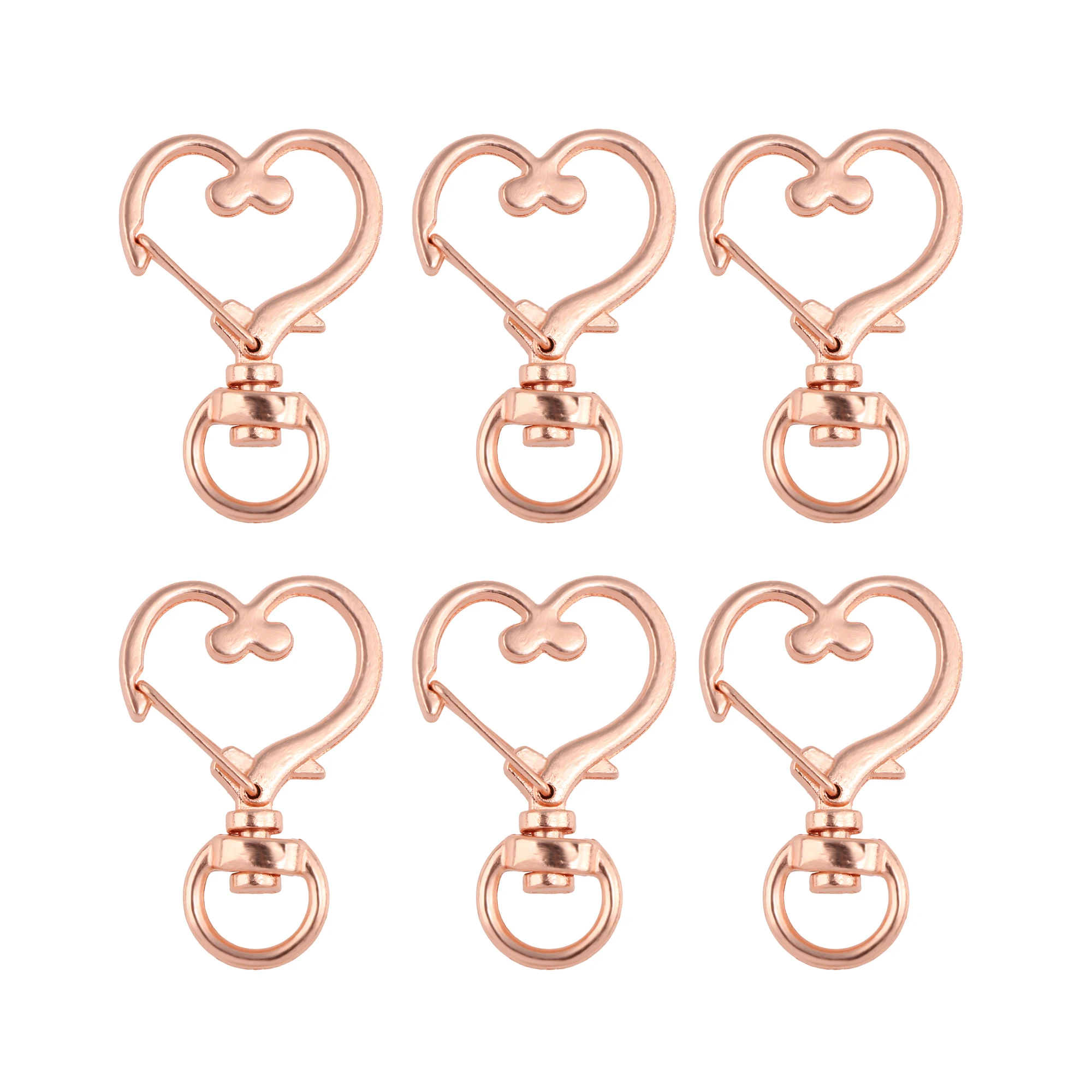 Металлический брелок в форме сердца в виде персика, 10 шт.