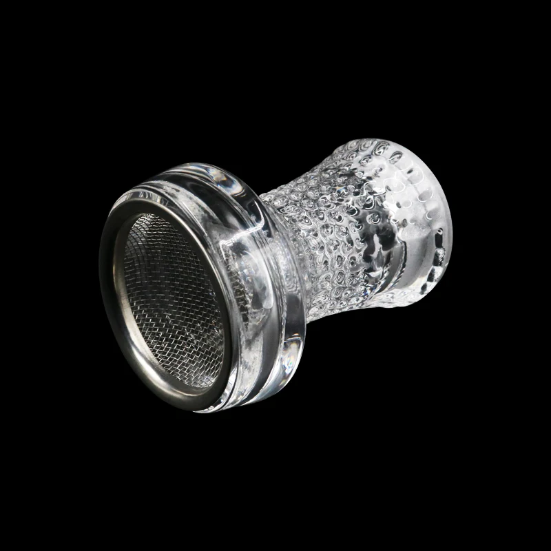 New High Quality Transparent Glass Hookah Bowls With Stainless Steel Screens Shisha Nargile Accessories