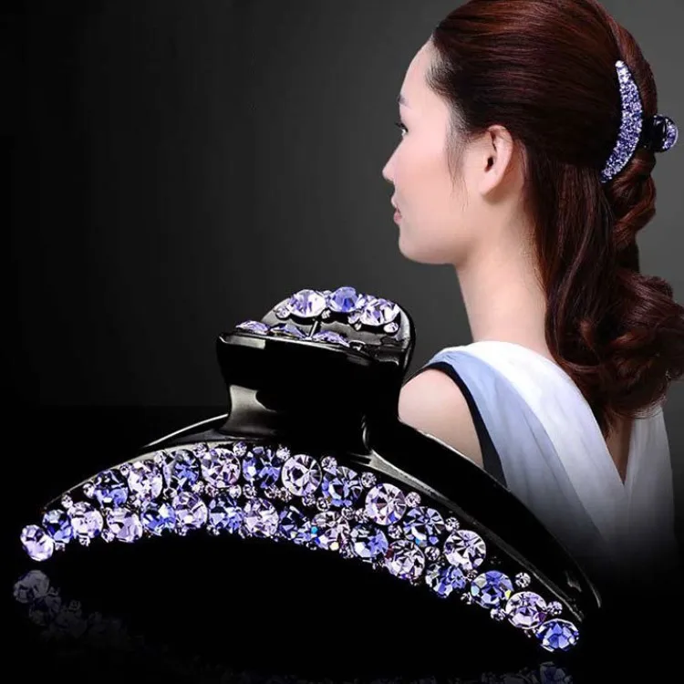 New Fashion Hot Sale Wild Pearl Luxurious Rhinestone Bangs Clip  Hairpin Barrettes for Women Girl Hair Accessories Headwear