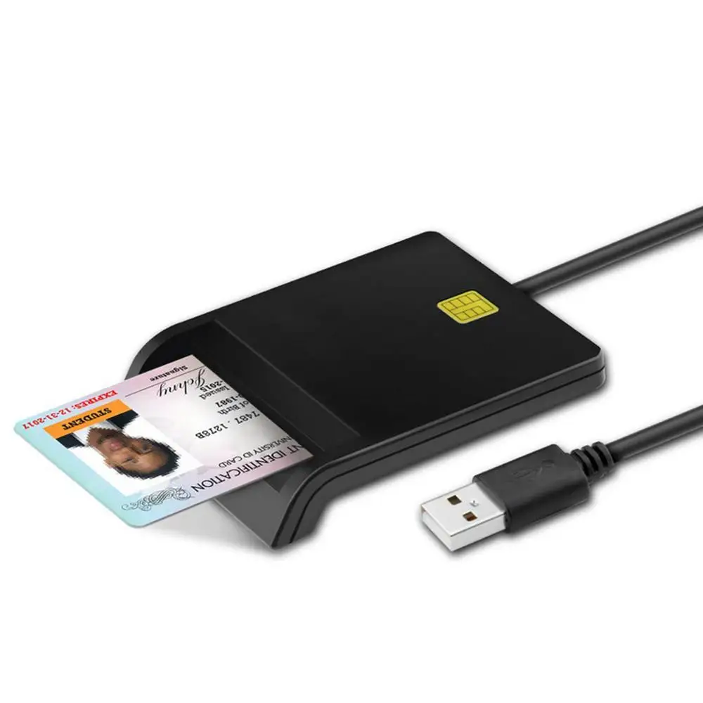 

Universal USB Smart Card Reader For Bank Card Tax Card ID CAC DNIE ATM IC SIM Card Reader For Windows Linux