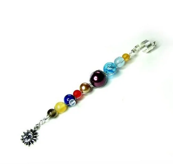 Dread Universe Planet Space Heavenly Pendant Sun Moon Moon Mars Venus Jupiter Neptune Uranus Saturn dread bead dreadlocks