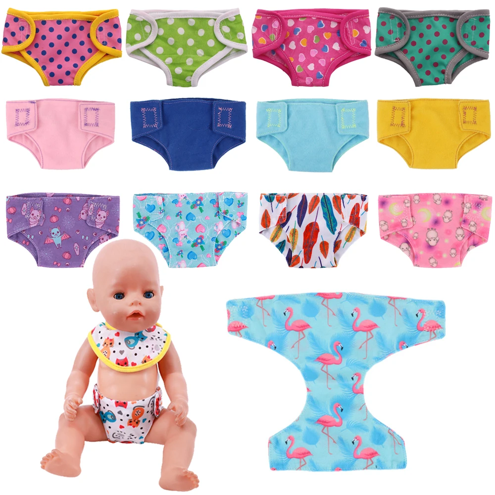 Reborn Doll Underwear Diapers Panties Accessories Fits 43Cm Newborn Baby,18 Inch  American Girl,Girl`s Halloween&Christmas Gifts