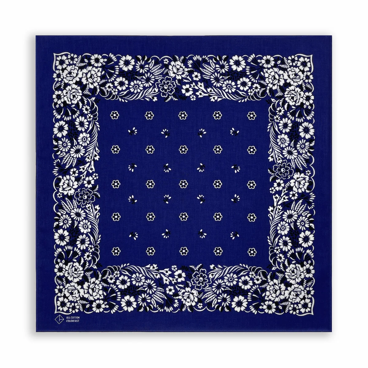 Handkerchiefs Head Bandannas for Men & Women Flowers Paisley Cowboy Square Head Scarf Black Blue Red cotton Bandanas pañuelo