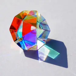 Optical Prism for Photography, Hexahedral Prism, Color Prism, Rainbow Glass,  Light Cube, Color Splitting Prism