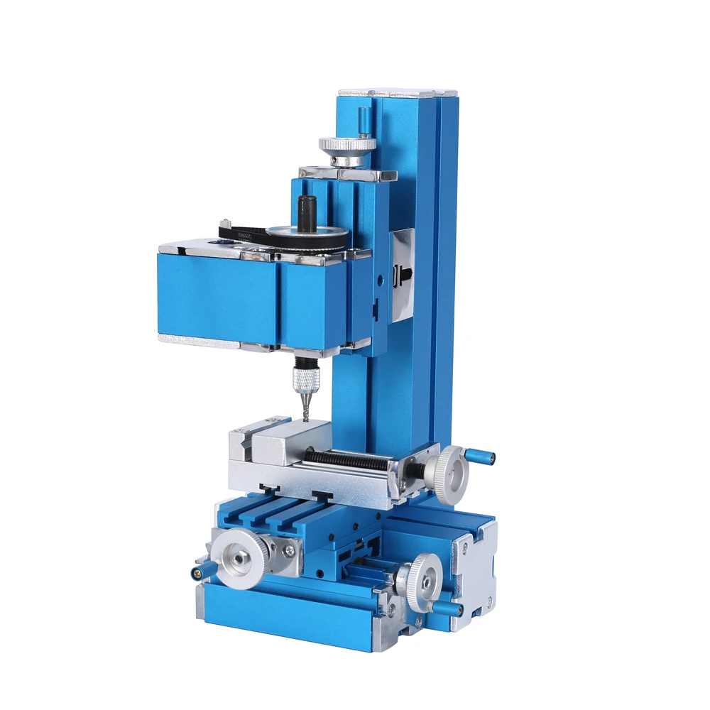 Mini Metal Lathe DIY Miniature Milling Machine Miller 100-240V Woodworking Metal Aluminum Processing Tool Mini Milling Machine