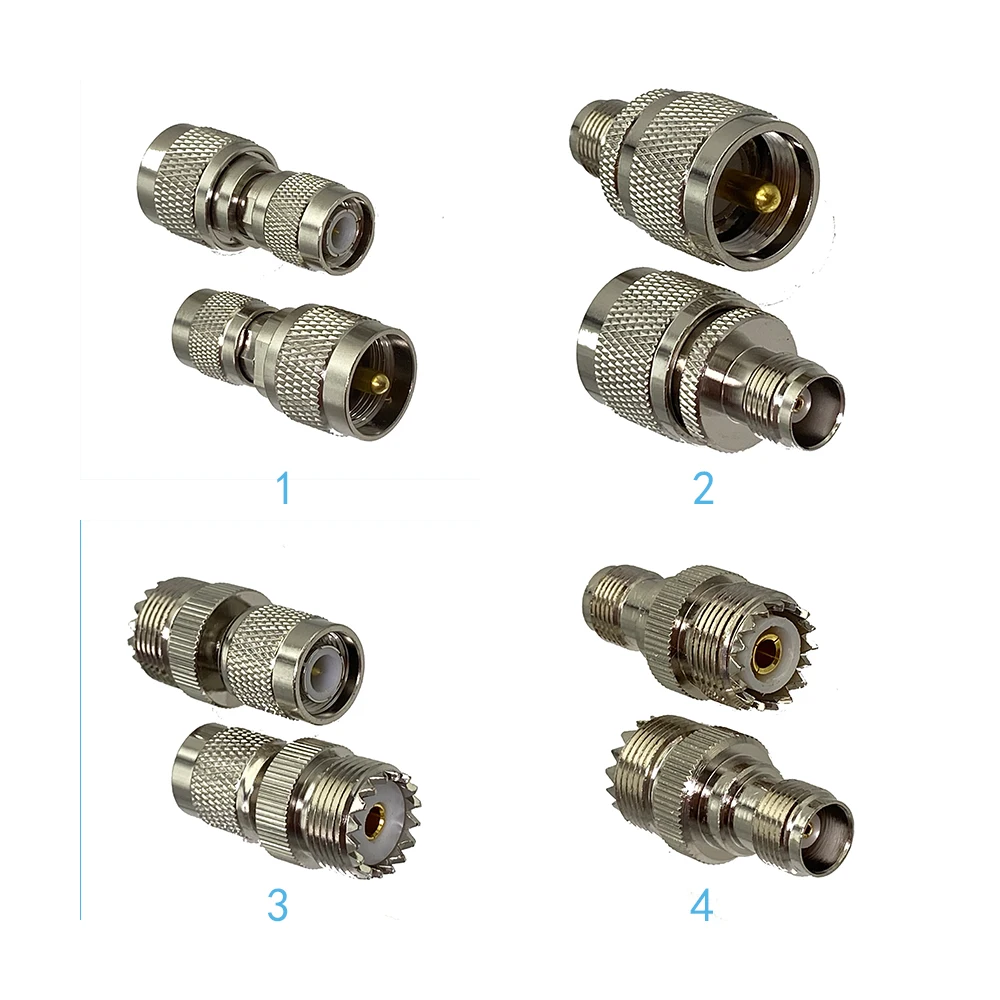 1 Chiếc Cắm Bộ UHF PL259 Để TNC Nam Cắm & Nữ Jack Dây Nhà Ga RF Đồng Trục Chuyển Đổi